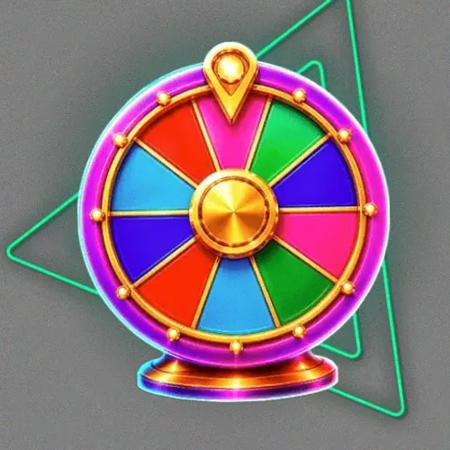 Colourful prize wheel