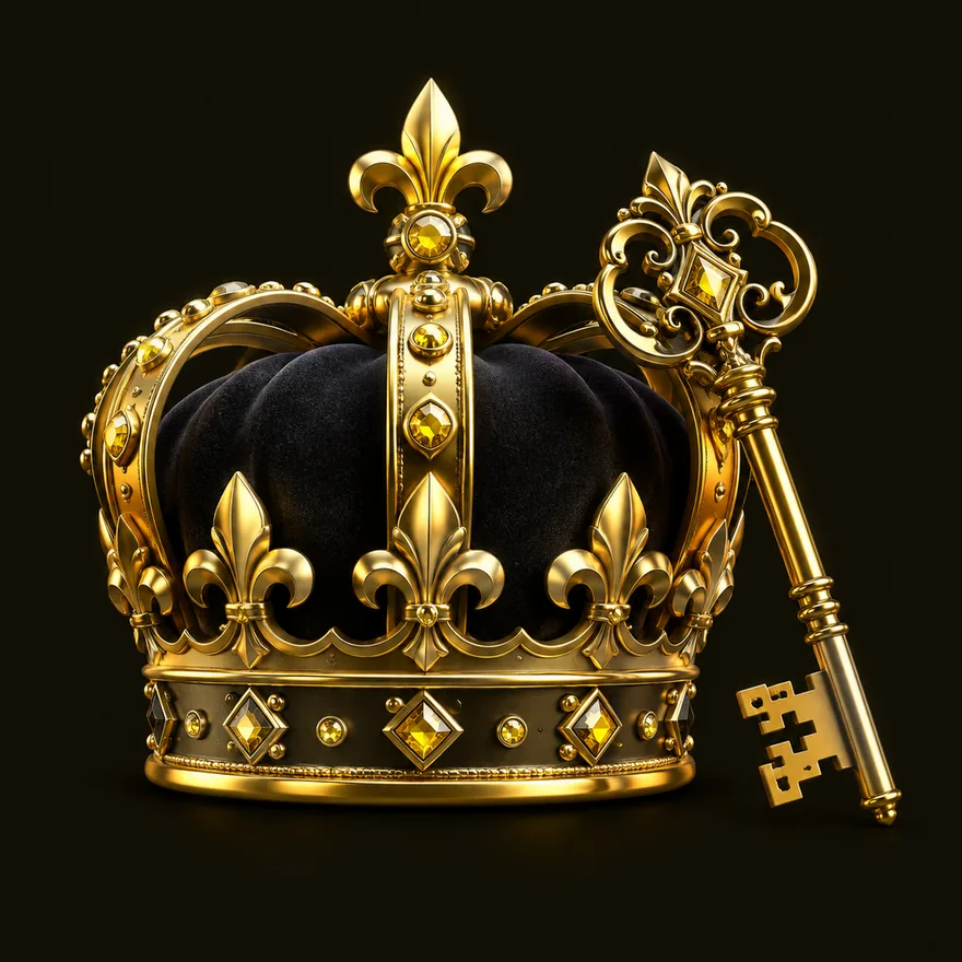 Royal crown and key — Betzillo
