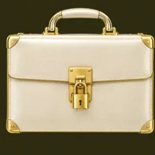 Locked leather briefcase — Betzillo