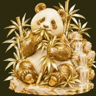 Panda eating bamboo — Betzillo